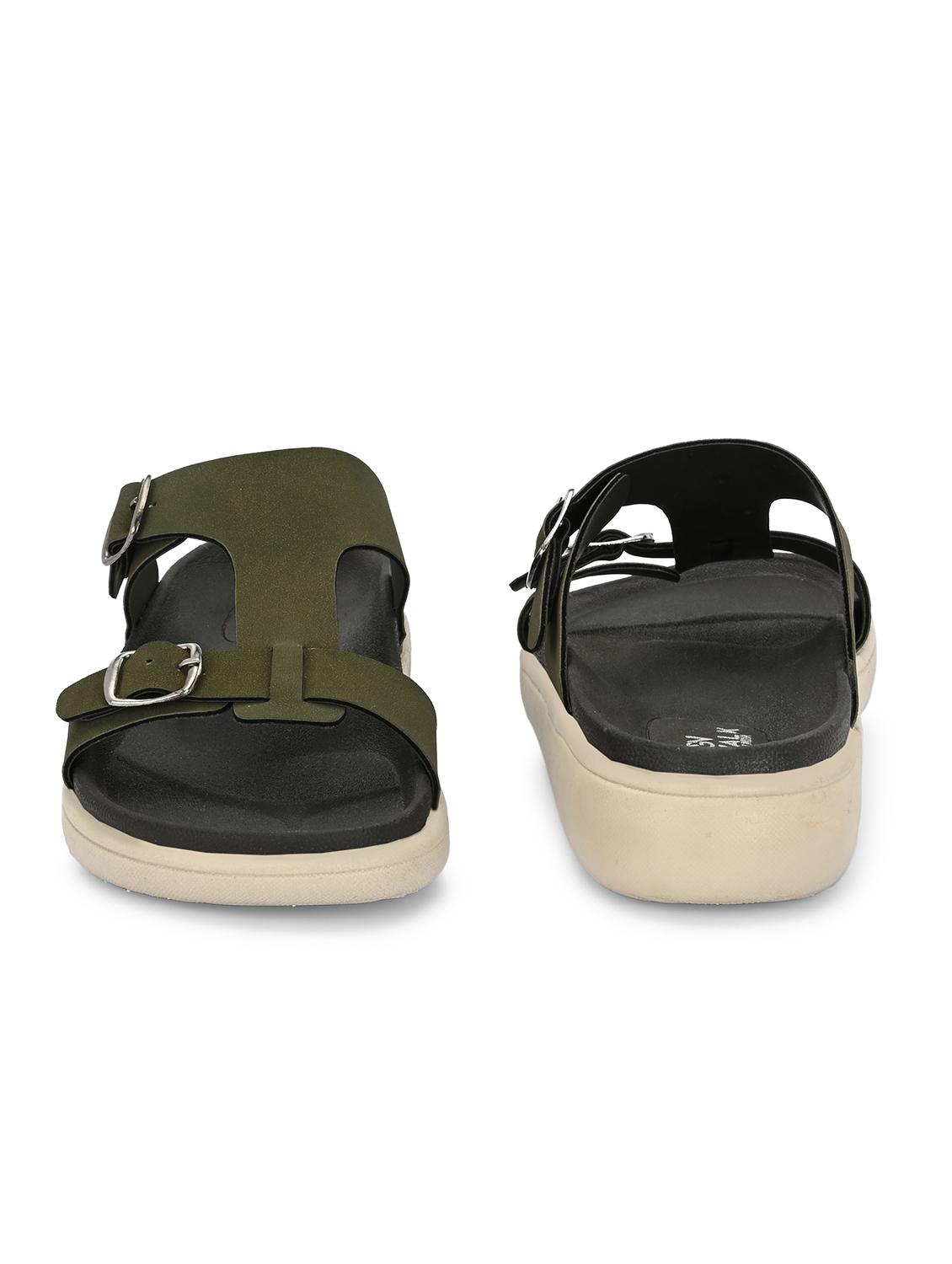 men solid slip on sandal - 21981682 - Standard Image - 5
