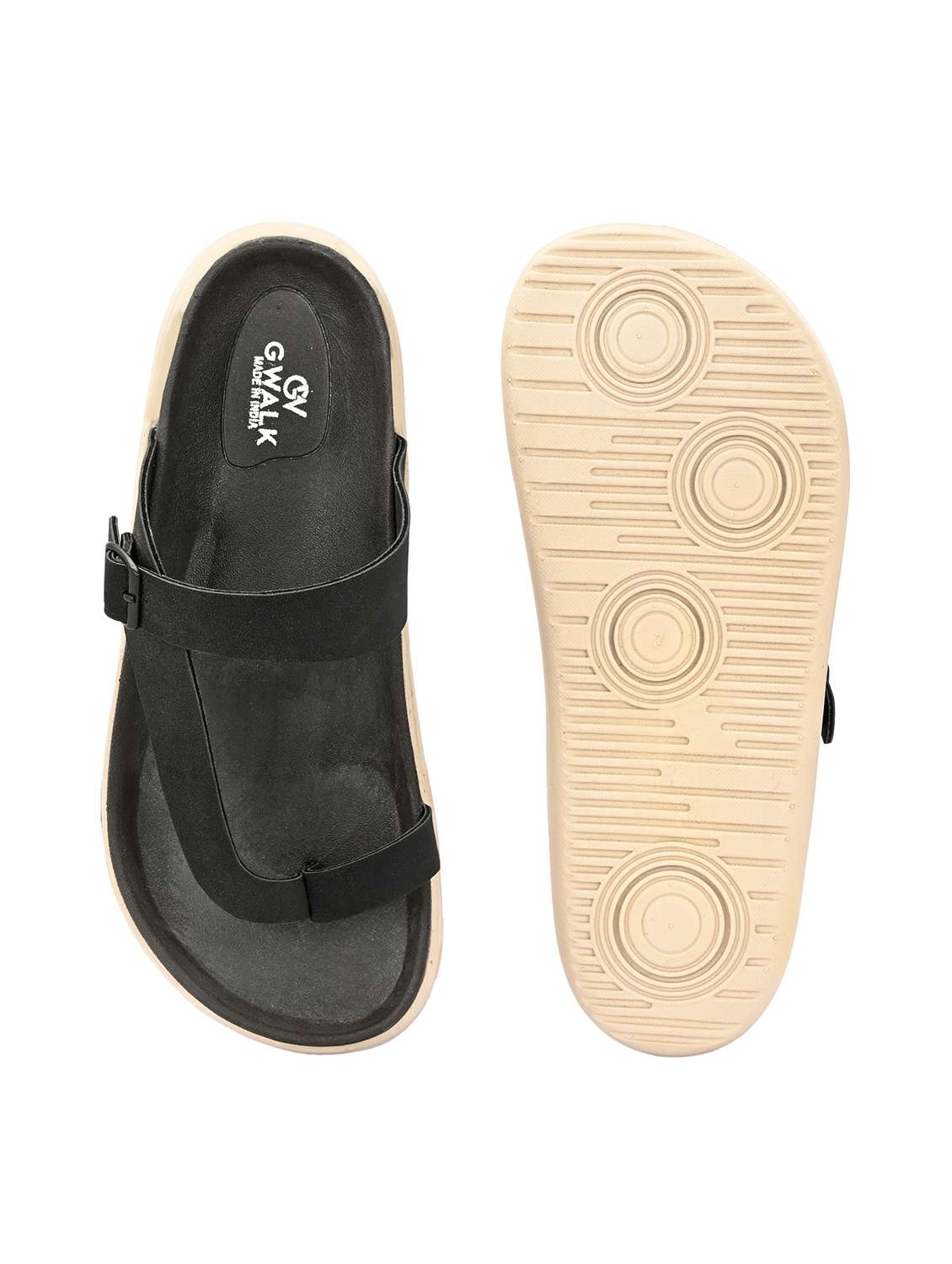 men solid one toe sandal - 21981690 -  Standard Image - 5