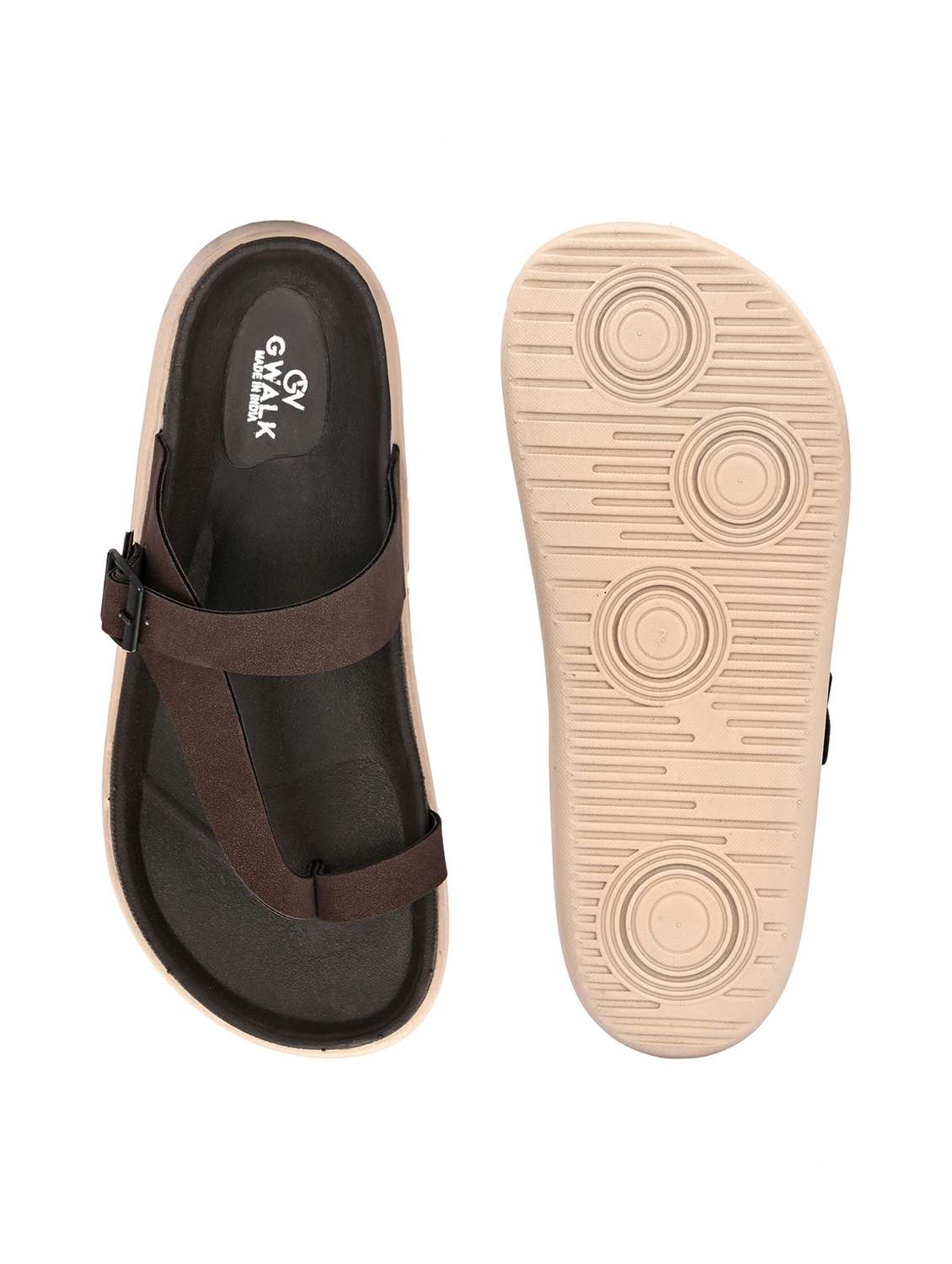 men solid one toe sandal - 21981691 -  Standard Image - 5