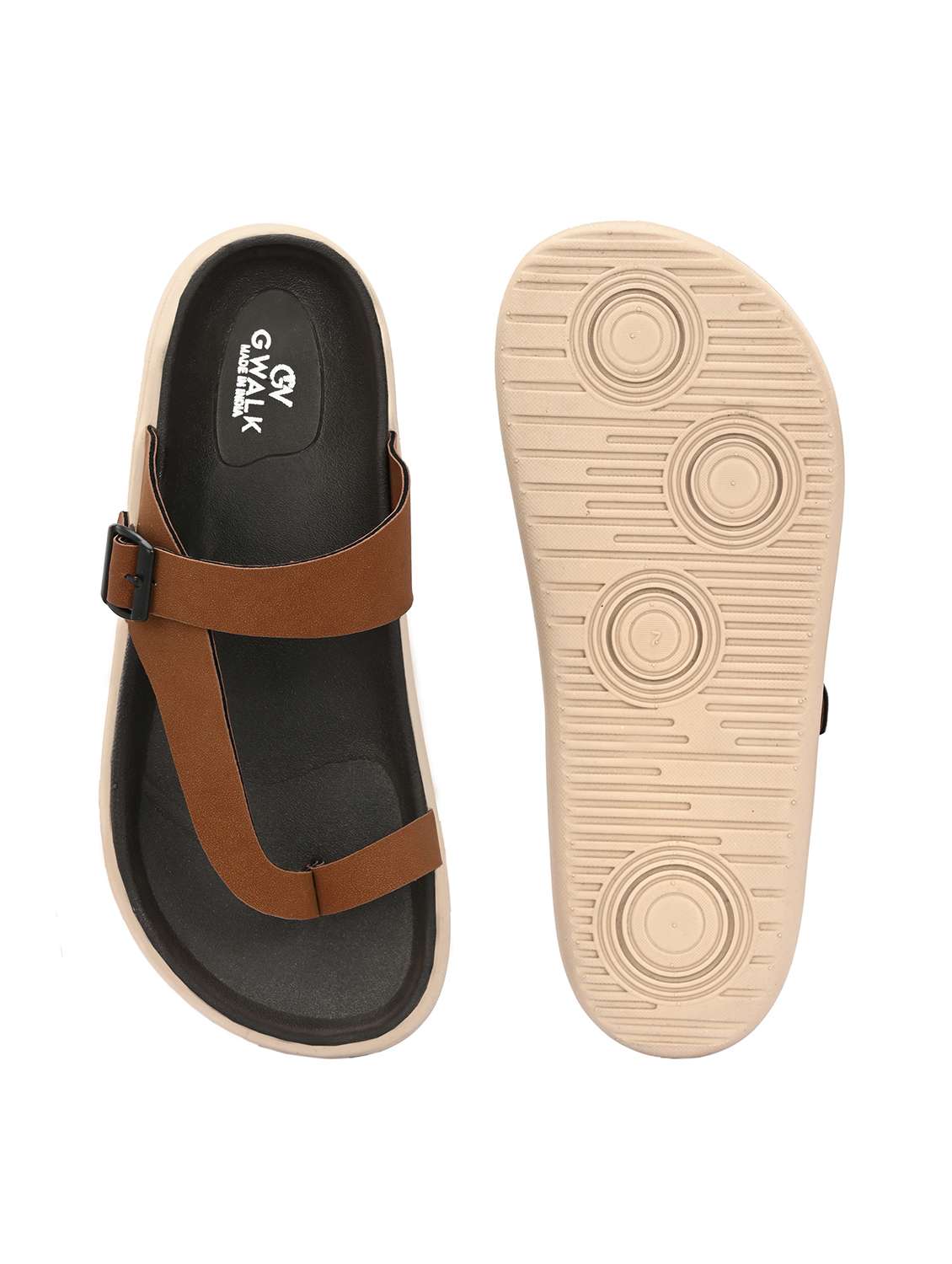 men solid one toe sandal - 21981692 -  Standard Image - 5