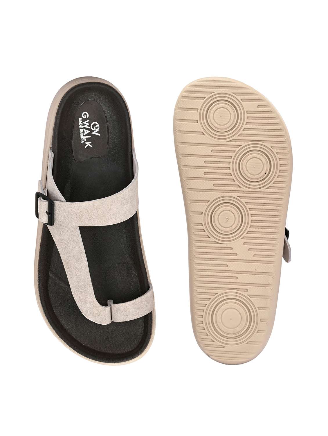 men solid one toe sandal - 21981693 -  Standard Image - 5