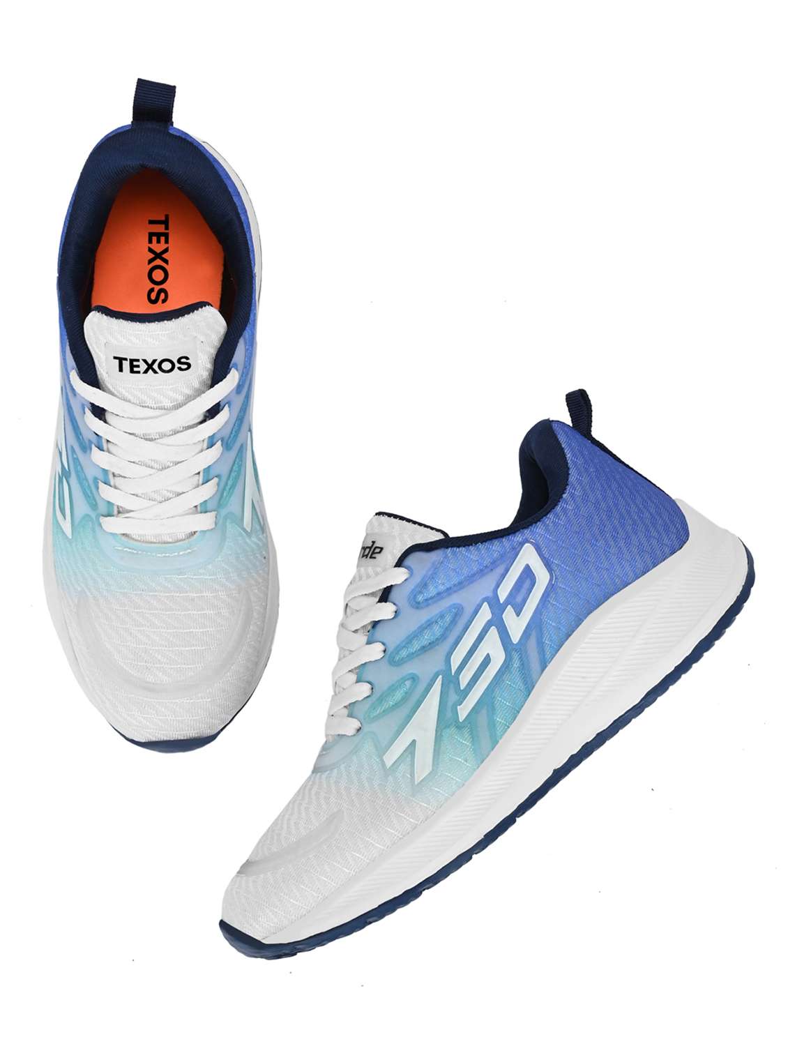 men blue lace-up sport shoe - 21981705 - Standard Image - 5