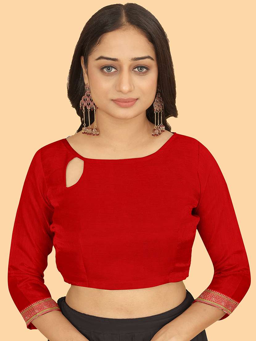 women printed bordered saree with blouse - 21981712 -  Standard Image - 5