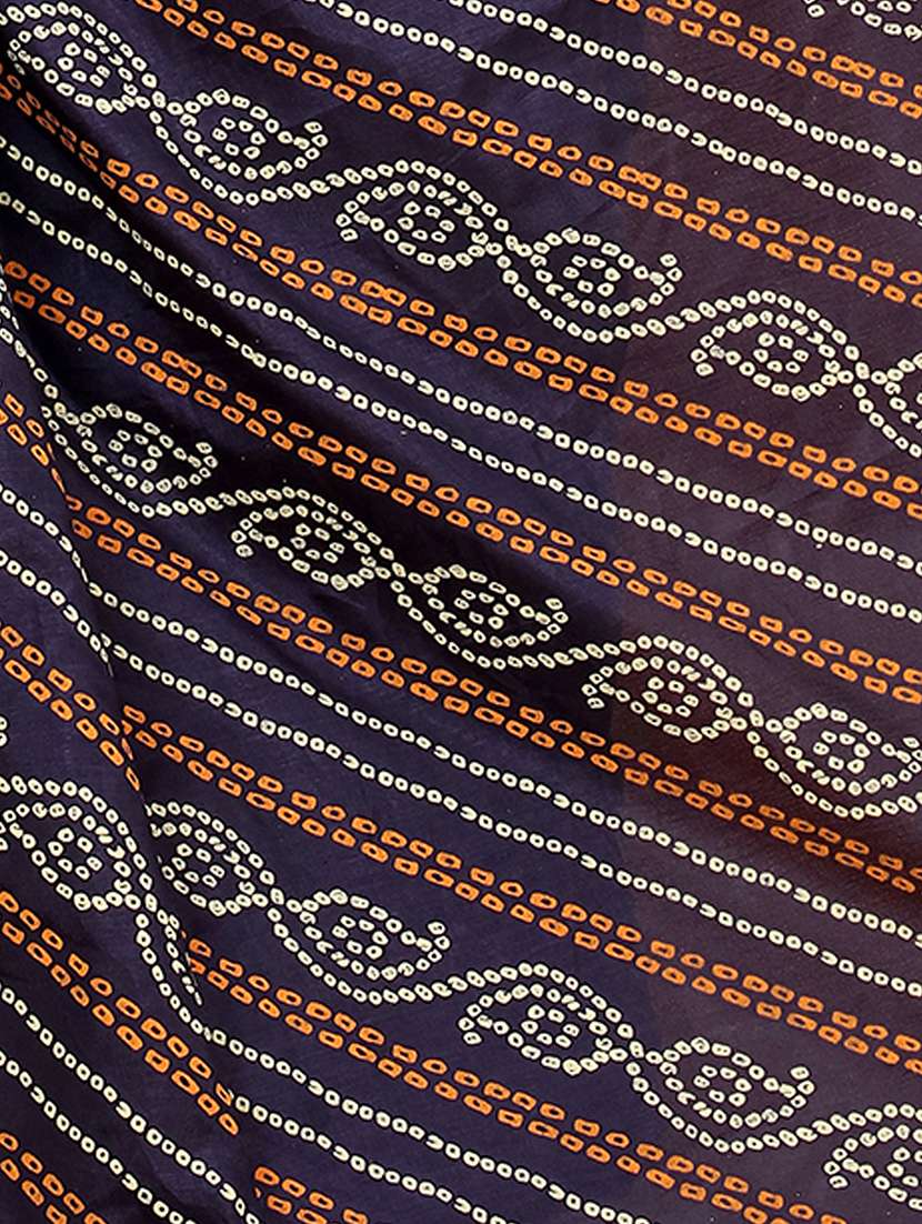women bandhani printed saree with blouse - 21981722 -  Standard Image - 5