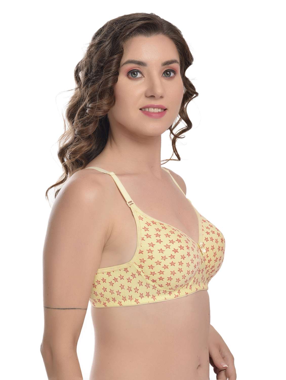 women pack of 3 printed lightly padded t-shirt bra - 21981729 -  Standard Image - 3