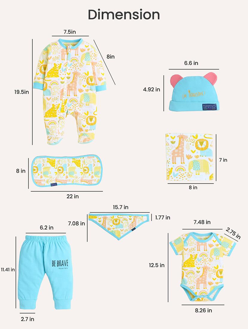 polka tots cotton pack of 10 jumbo hamper set jungle print - 21981757 - Standard Image - 10