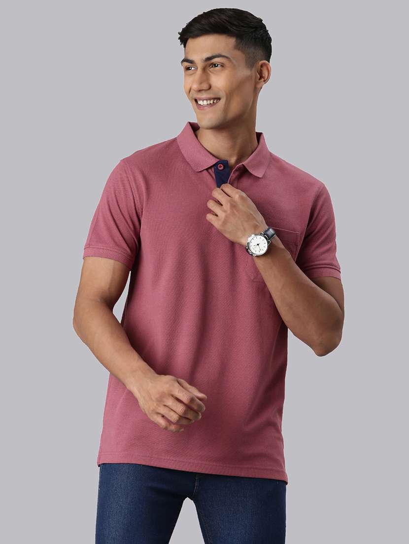 men solid short sleeve regular fit polo t-shirt
