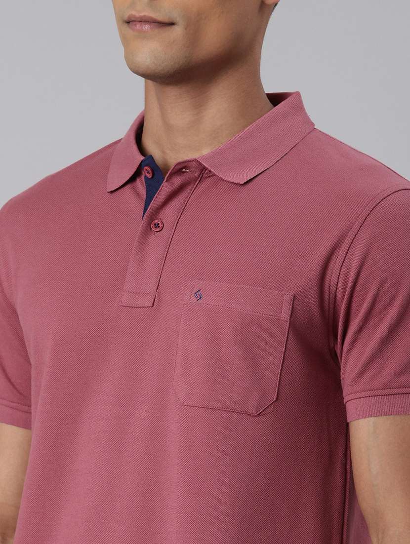 men solid short sleeve regular fit polo t-shirt - 21981864 -  Standard Image - 3