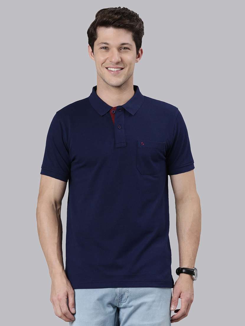 men solid short sleeve regular fit polo t-shirt