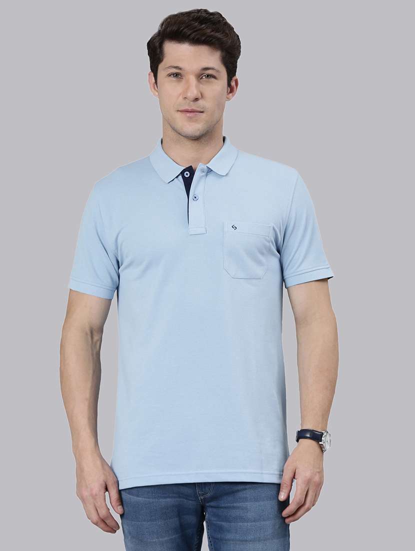 men solid short sleeve regular fit polo t-shirt