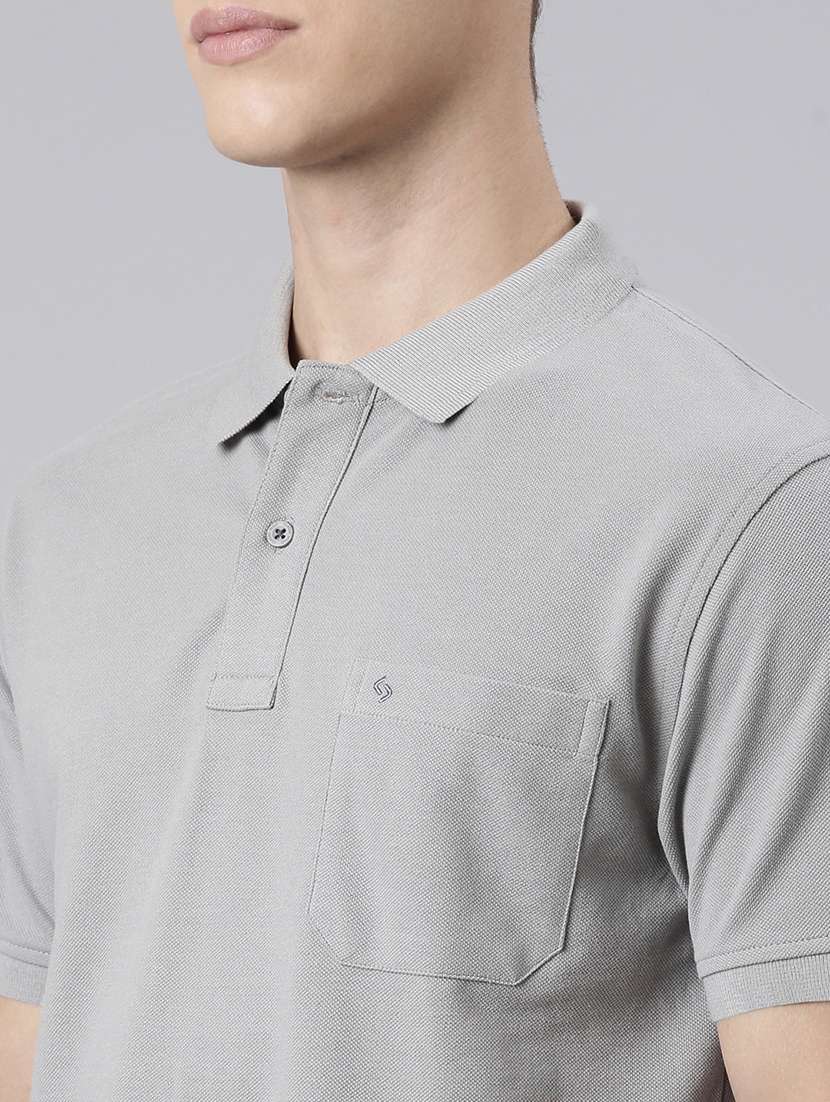 men solid short sleeve regular fit polo t-shirt - 21981872 -  Standard Image - 3