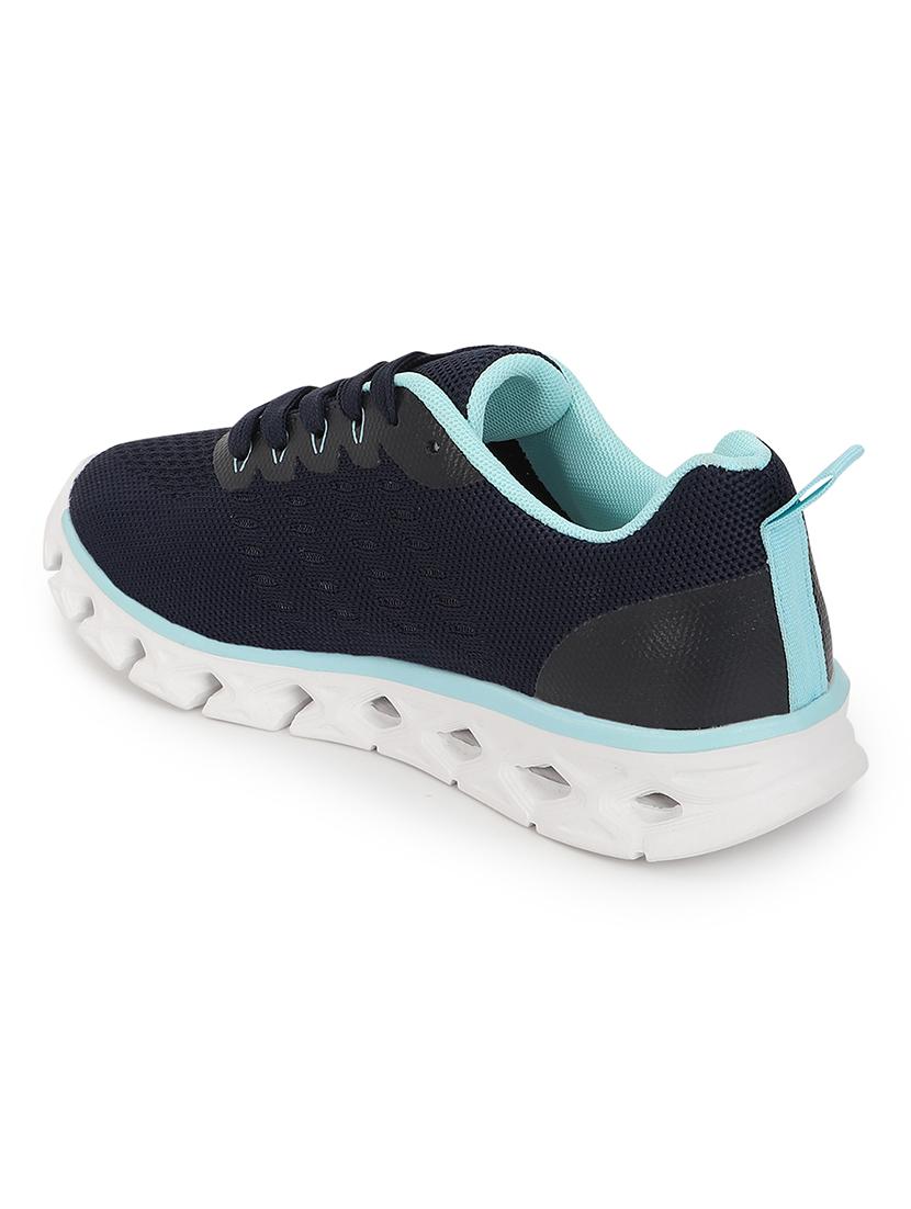 women navy blue lace-up sports shoe - 21981877 - Standard Image - 3