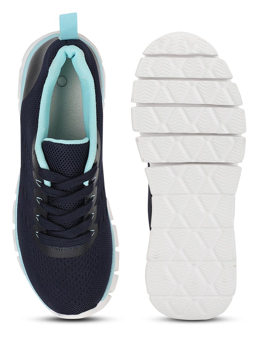 women navy blue lace-up sports shoe - 21981877 - Standard Image - 5