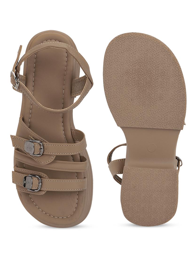 women beige ankle strap platform sandal - 21981895 - Standard Image - 5