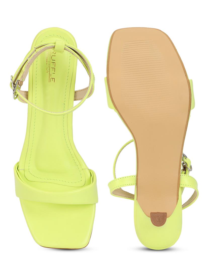 women lime ankle strap sandal - 21981909 - Standard Image - 5