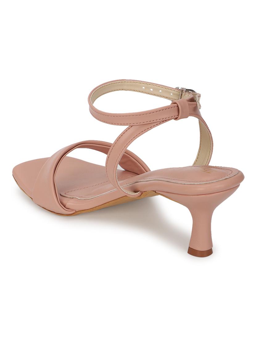 women pink solid ankle strap sandal - 21981911 - Standard Image - 3
