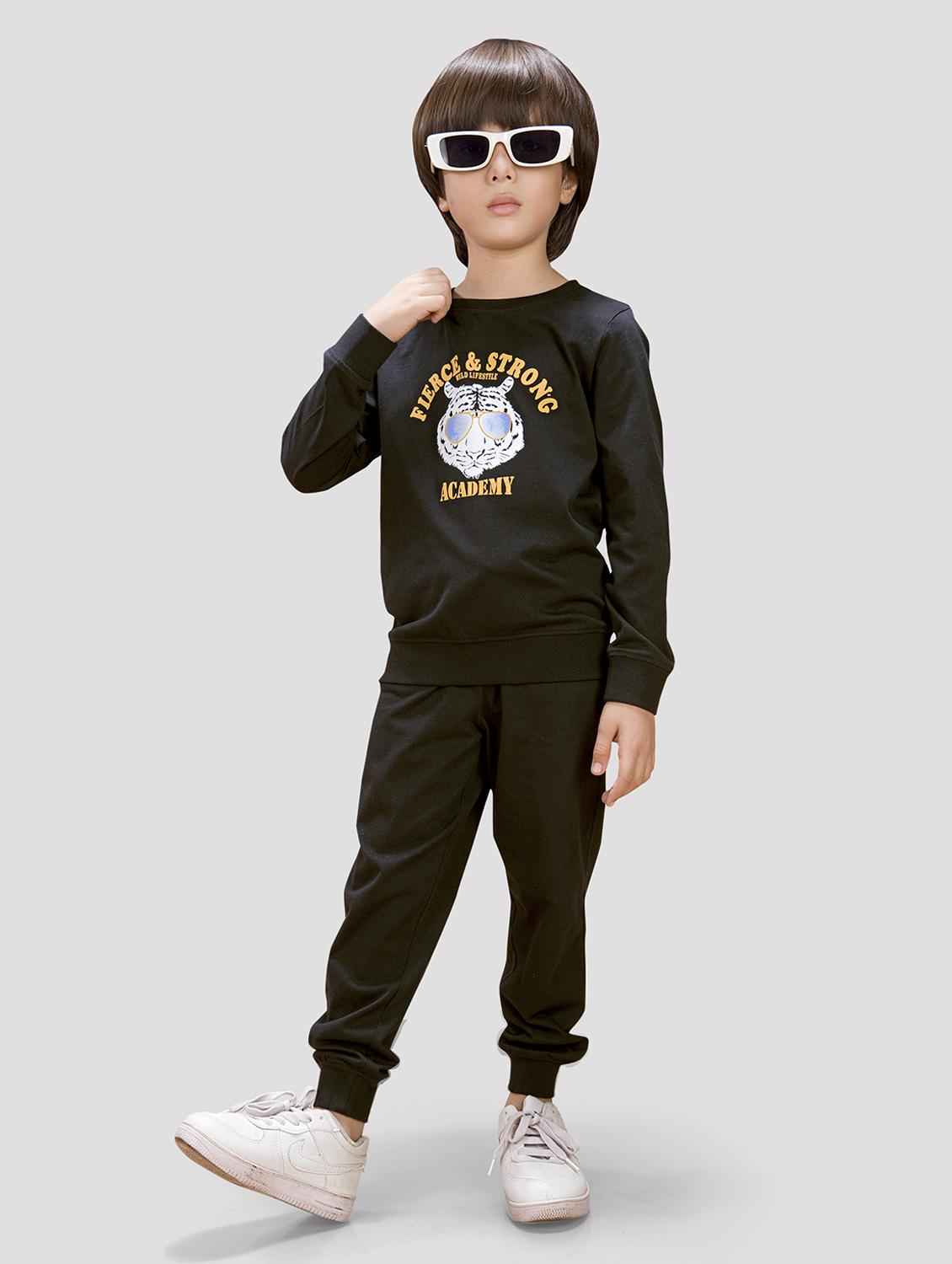 boys printed long sleeve full length co-ords set - 21982255 -  Zoom Image - 0