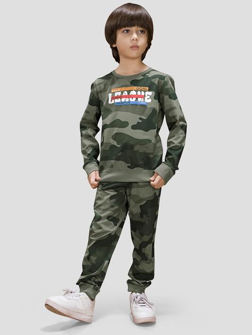 boys printed long sleeve full length co-ords set - 21982256 -  Standard Image - 0