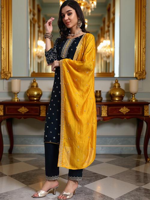 green silk blend suit  set - 21982262 -  Standard Image - 0