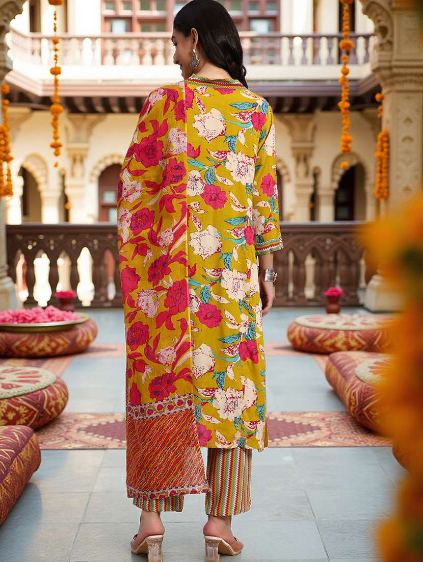 multi colored rayon suit set - 21982265 - Standard Image - 5