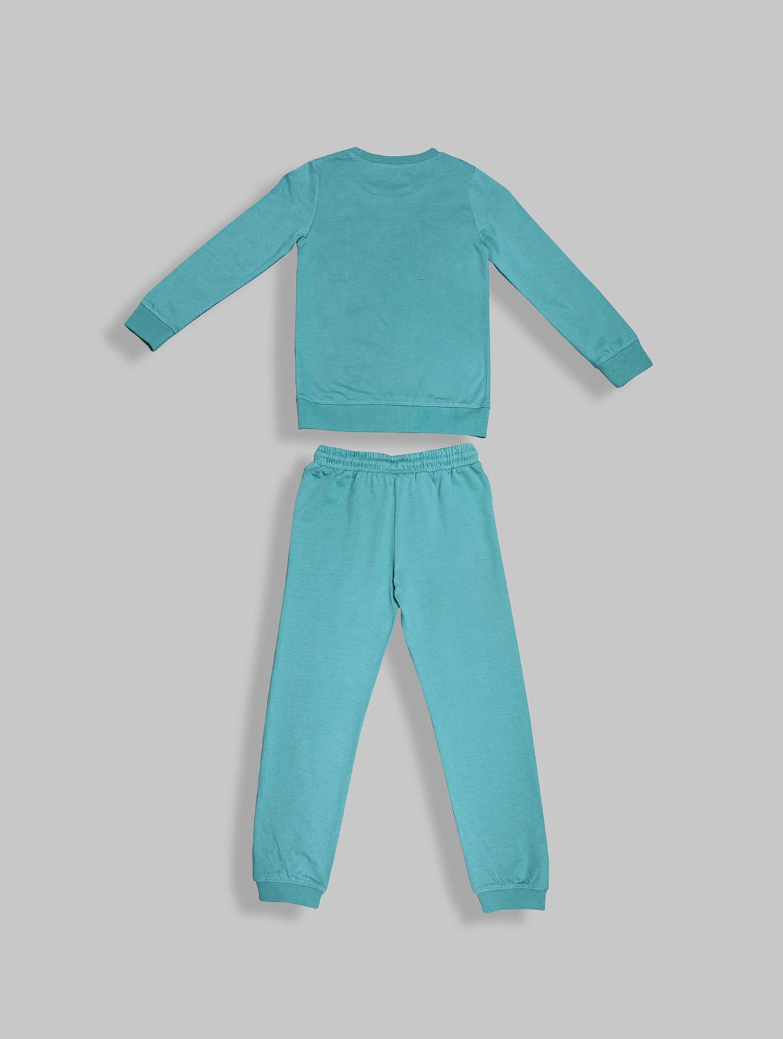 girls graphic printed long sleeve pyjama set nightwear - 21982291 - Standard Image - 3