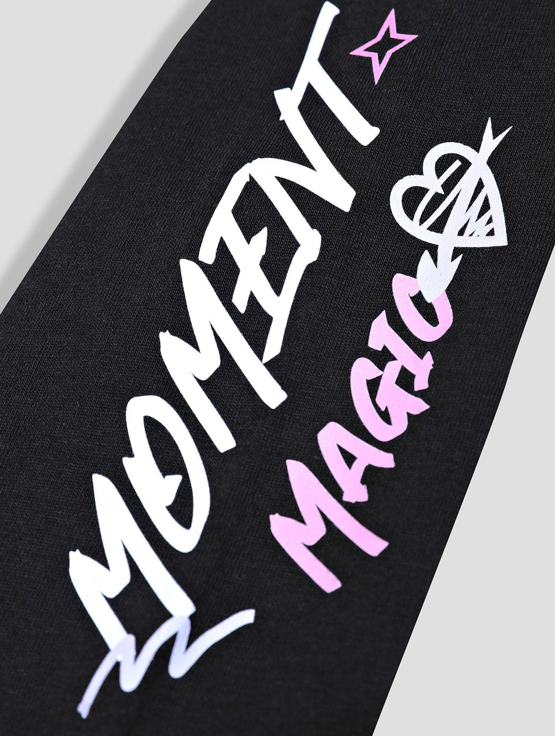girls typographic printed long sleeve pyjama set nightwear - 21982295 - Standard Image - 3