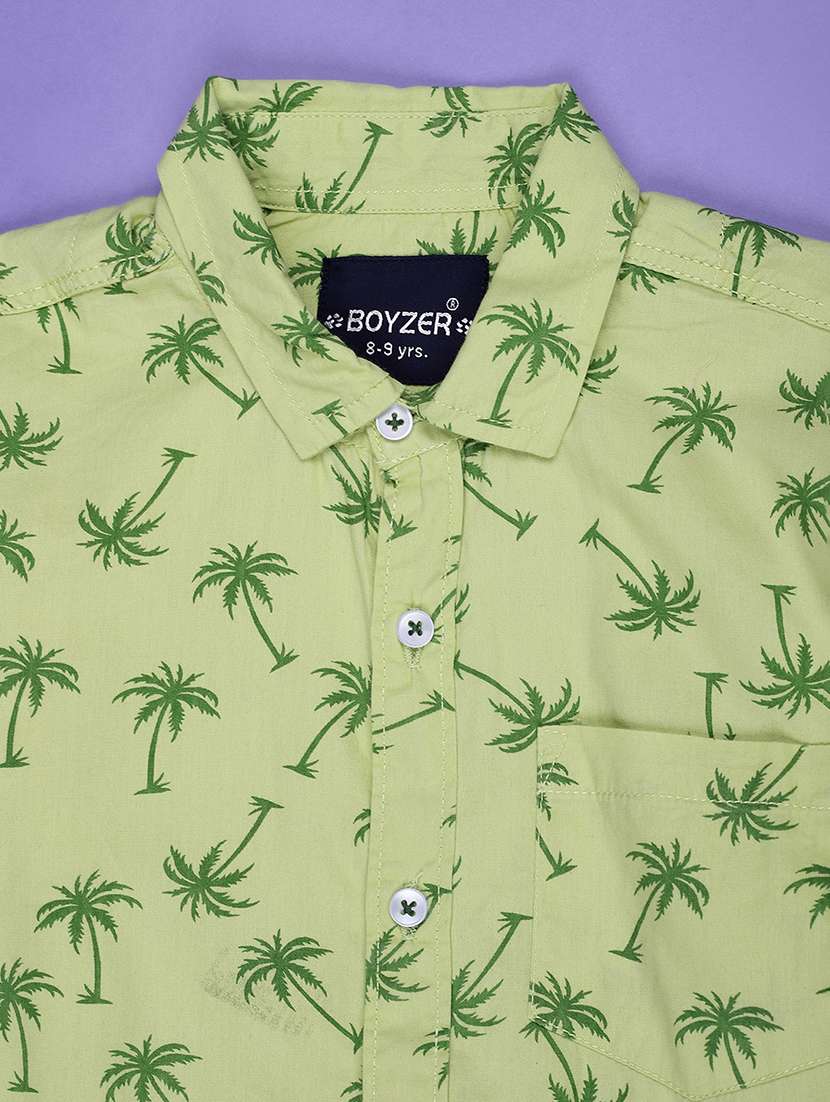 boys printed short sleeve collaerd shirt - 21982302 -  Standard Image - 3