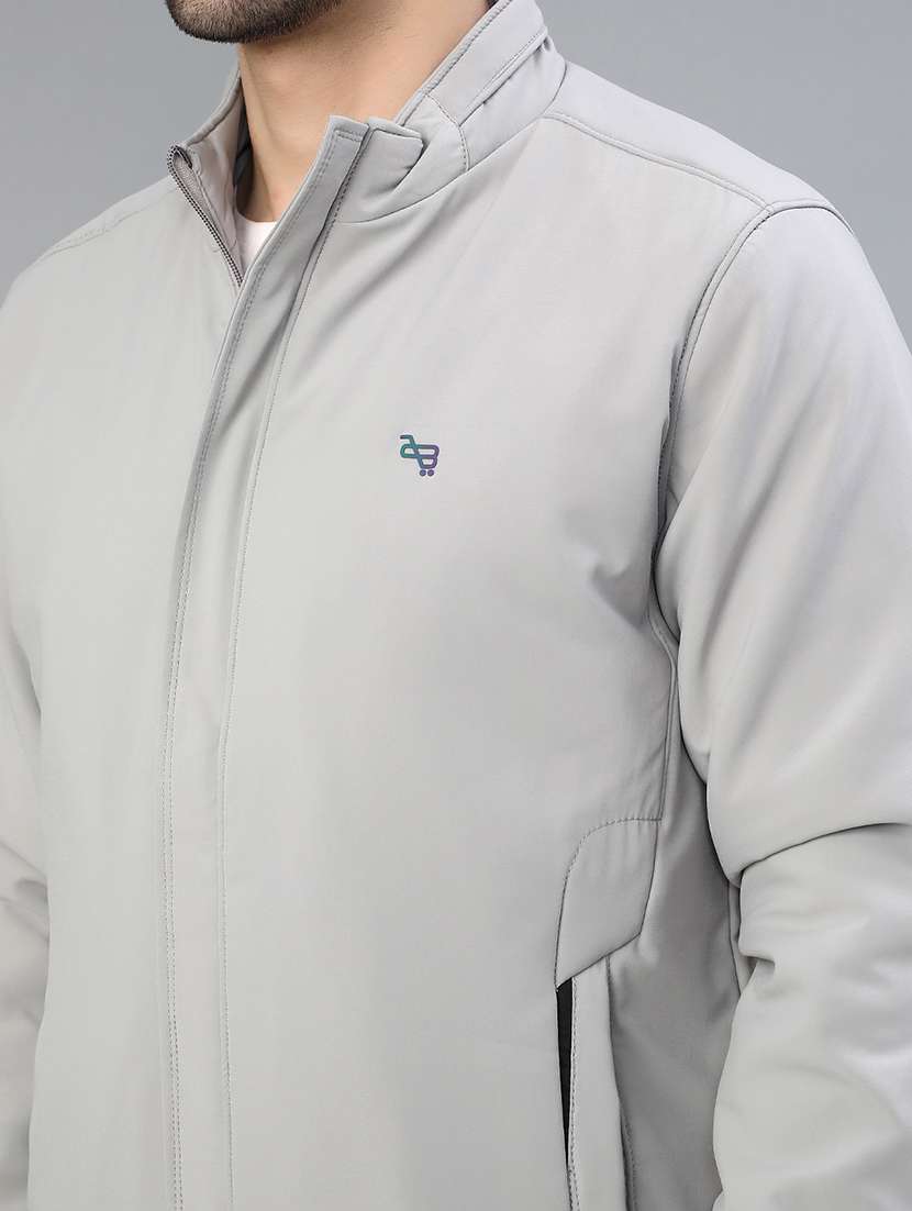 men solid long sleeve regualr fit casual jacket - 21982318 -  Standard Image - 5