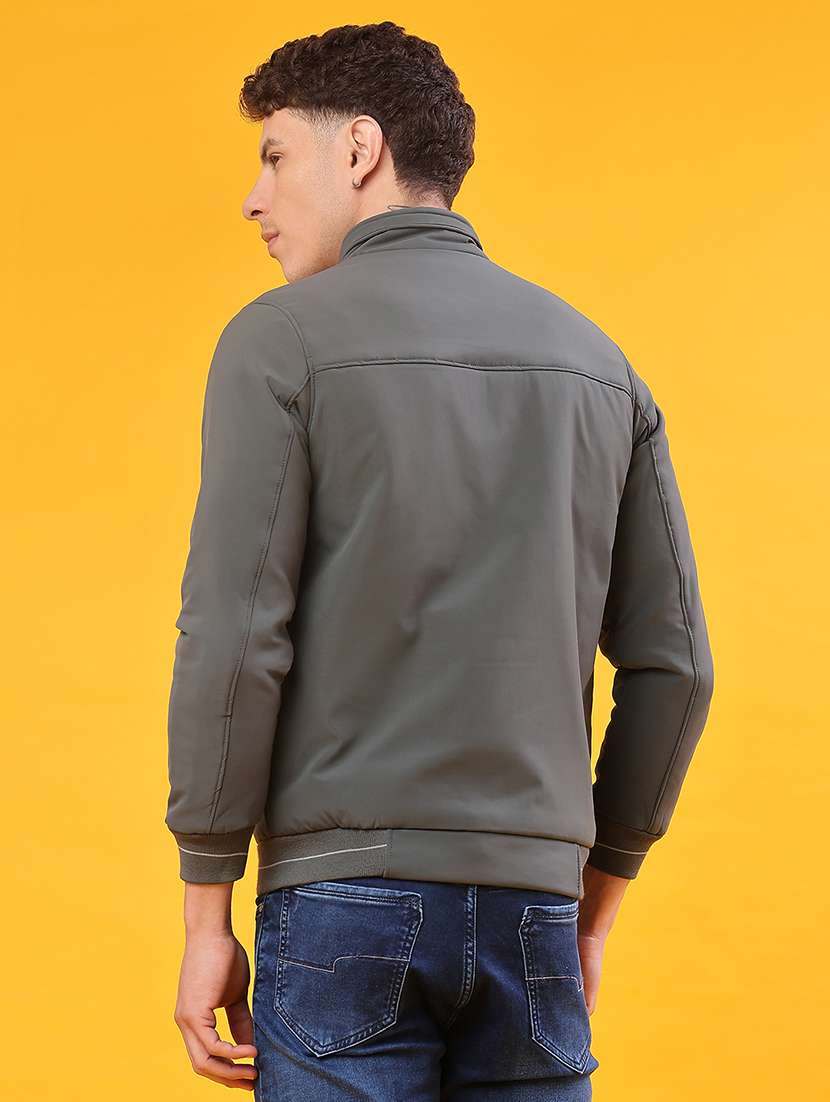 men solid long sleeve bomber jacket - 21982319 -  Standard Image - 3