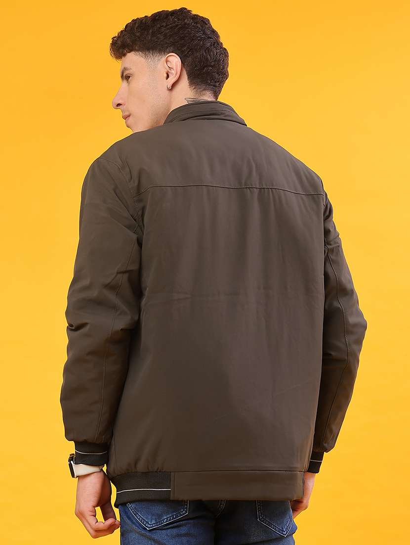 men solid long sleeve bomber jacket - 21982320 -  Standard Image - 3