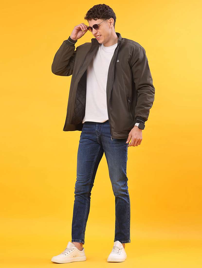 men solid long sleeve bomber jacket - 21982320 -  Standard Image - 5