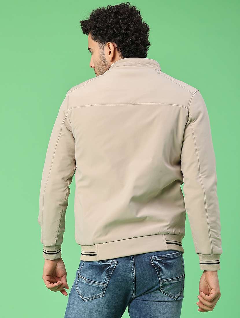 men solid long sleeve bomber jacket - 21982321 -  Standard Image - 3