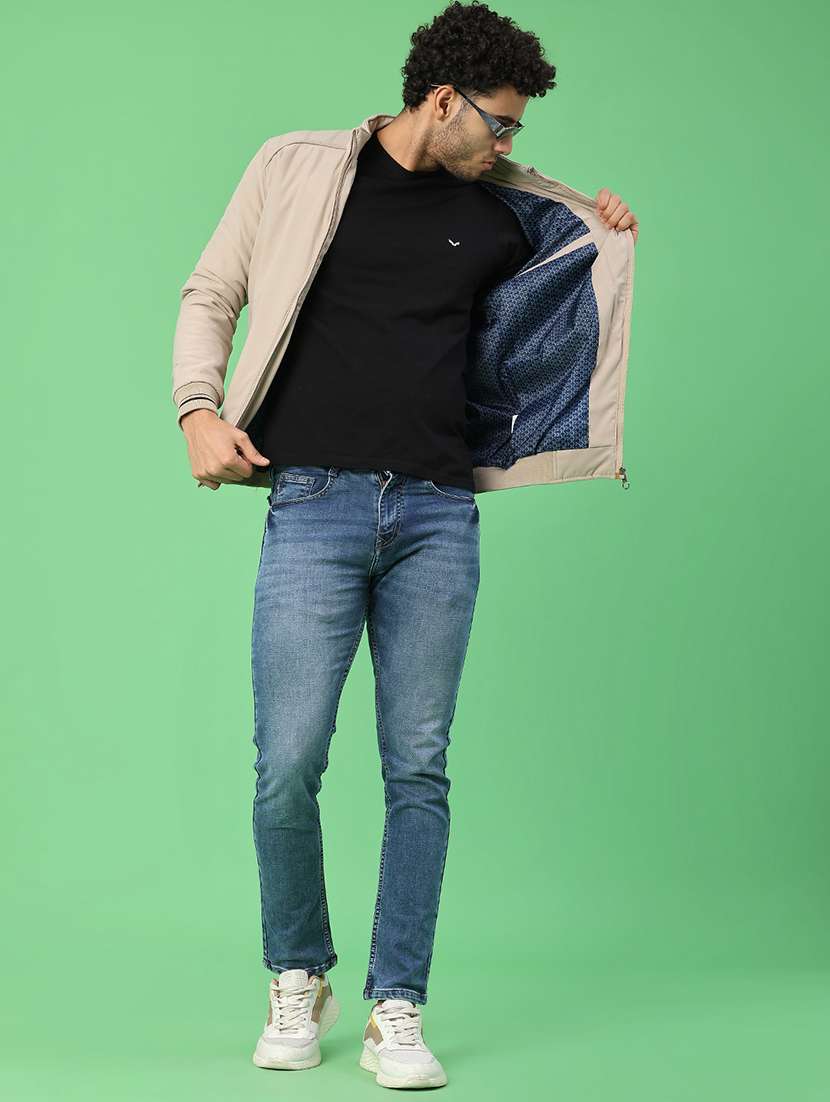 men solid long sleeve bomber jacket - 21982321 -  Standard Image - 5