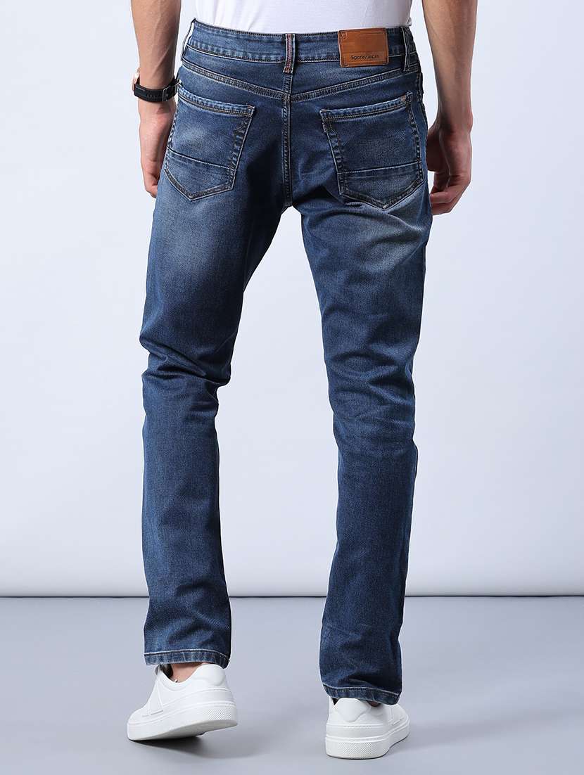 men washed mid rise full length jeans - 21982412 -  Standard Image - 3