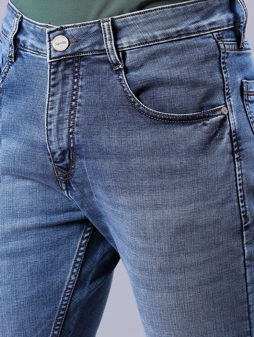 men washed mid rise full length jeans - 21982417 -  Standard Image - 5