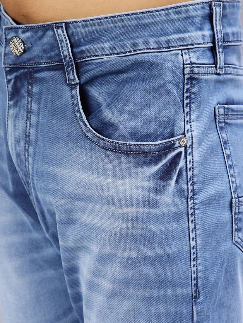 men washed mid rise full length jeans - 21982422 -  Standard Image - 5