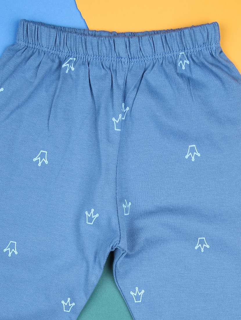 kids printed t-shirt and pajama co-ord set - 21982444 -  Standard Image - 3