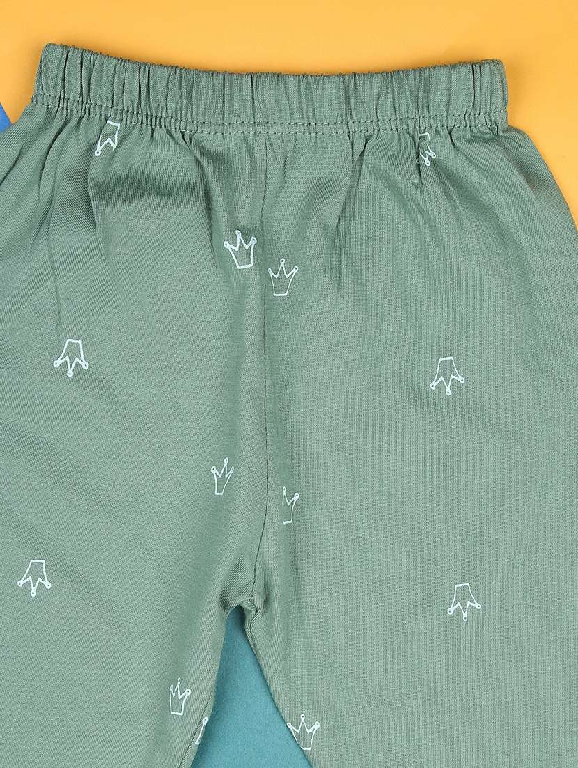 kids printed t-shirt and pajama co-ord set - 21982446 - Standard Image - 3