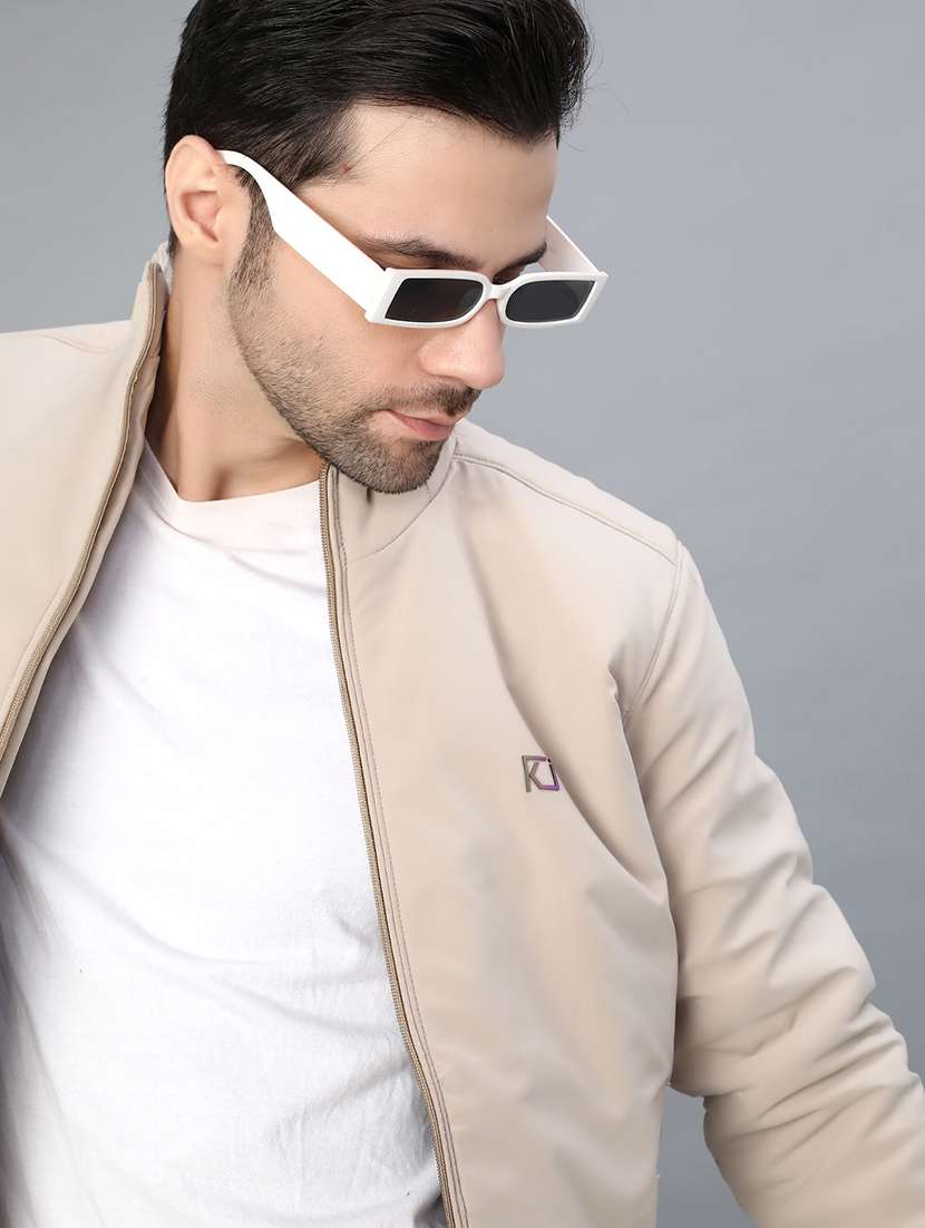 men solid long sleeve regualr fit casual jacket - 21982454 -  Standard Image - 5