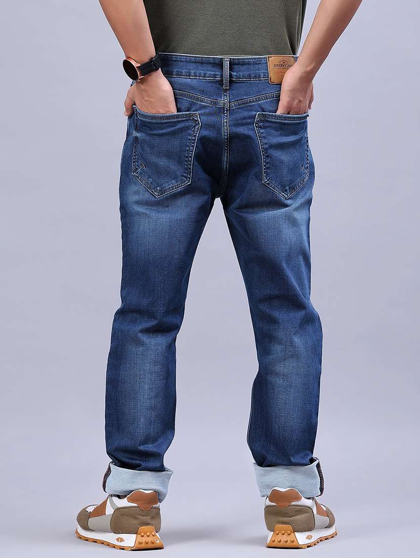men washed mid rise full length jeans - 21982458 -  Standard Image - 3