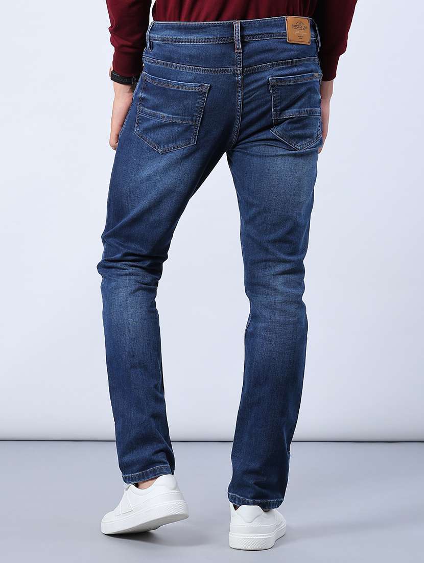 Men Washed Mid Rise Full Length Jeans - 21982461 -  Standard Image - 3