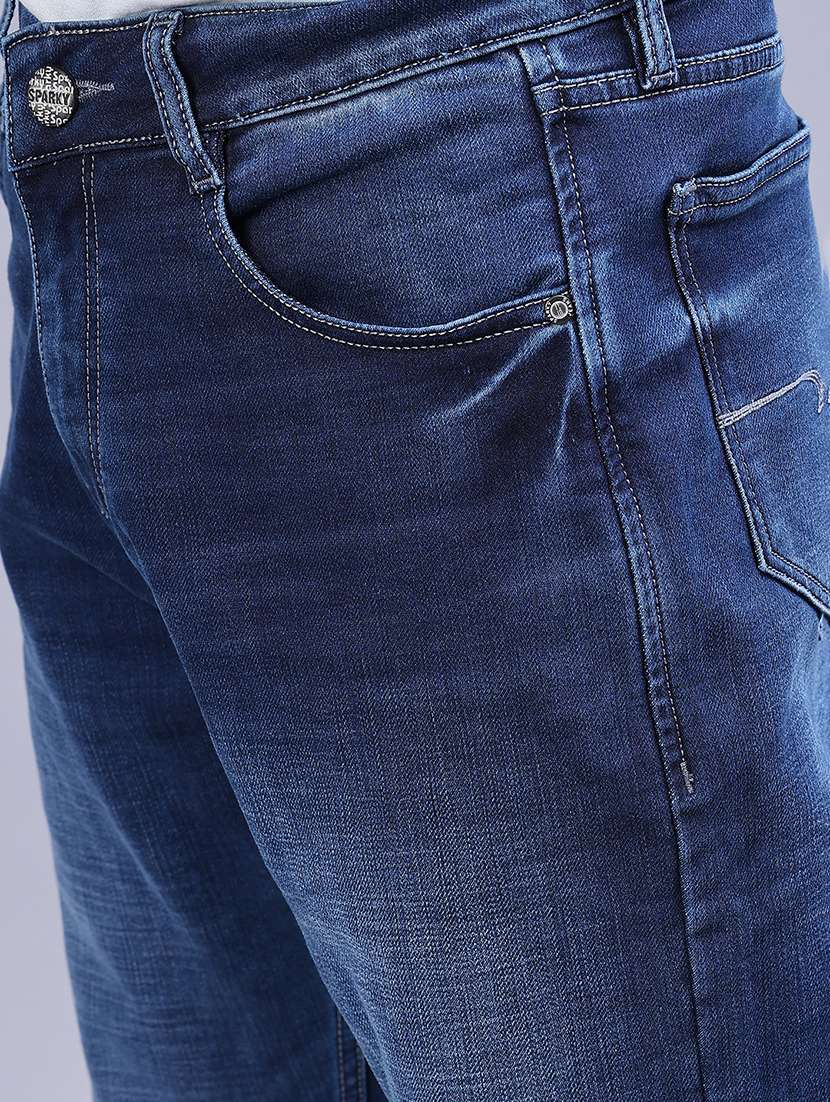 men washed mid rise full length jeans - 21982462 - Standard Image - 5