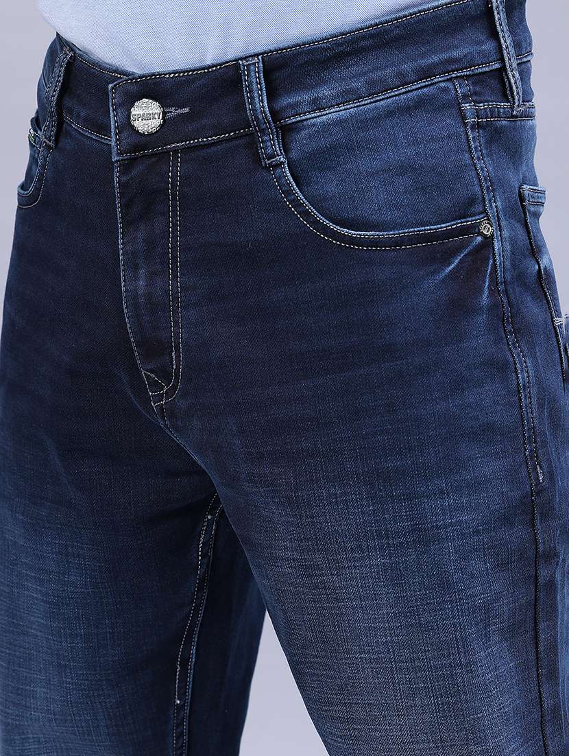 Men Washed Mid Rise Full Length Jeans - 21982463 -  Standard Image - 5