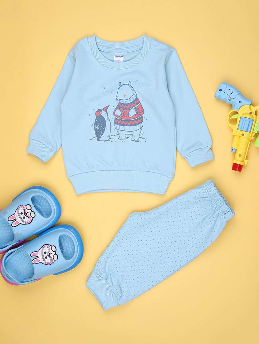 kids printed t-shirt and pajama co-ord set