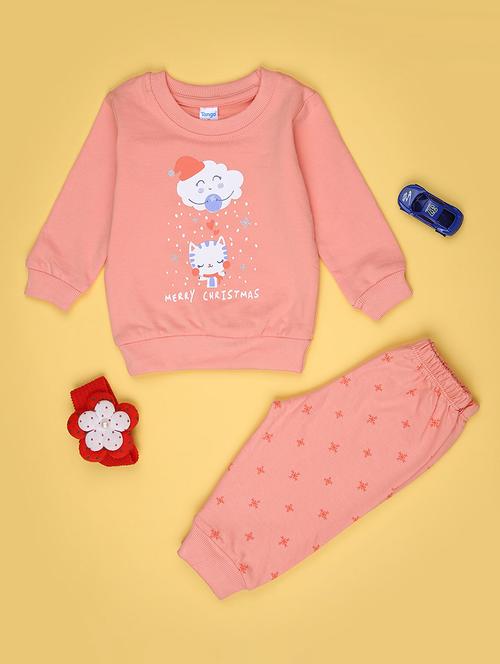 kids printed t-shirt and pajama co-ord set - 21982488 - Standard Image - 0