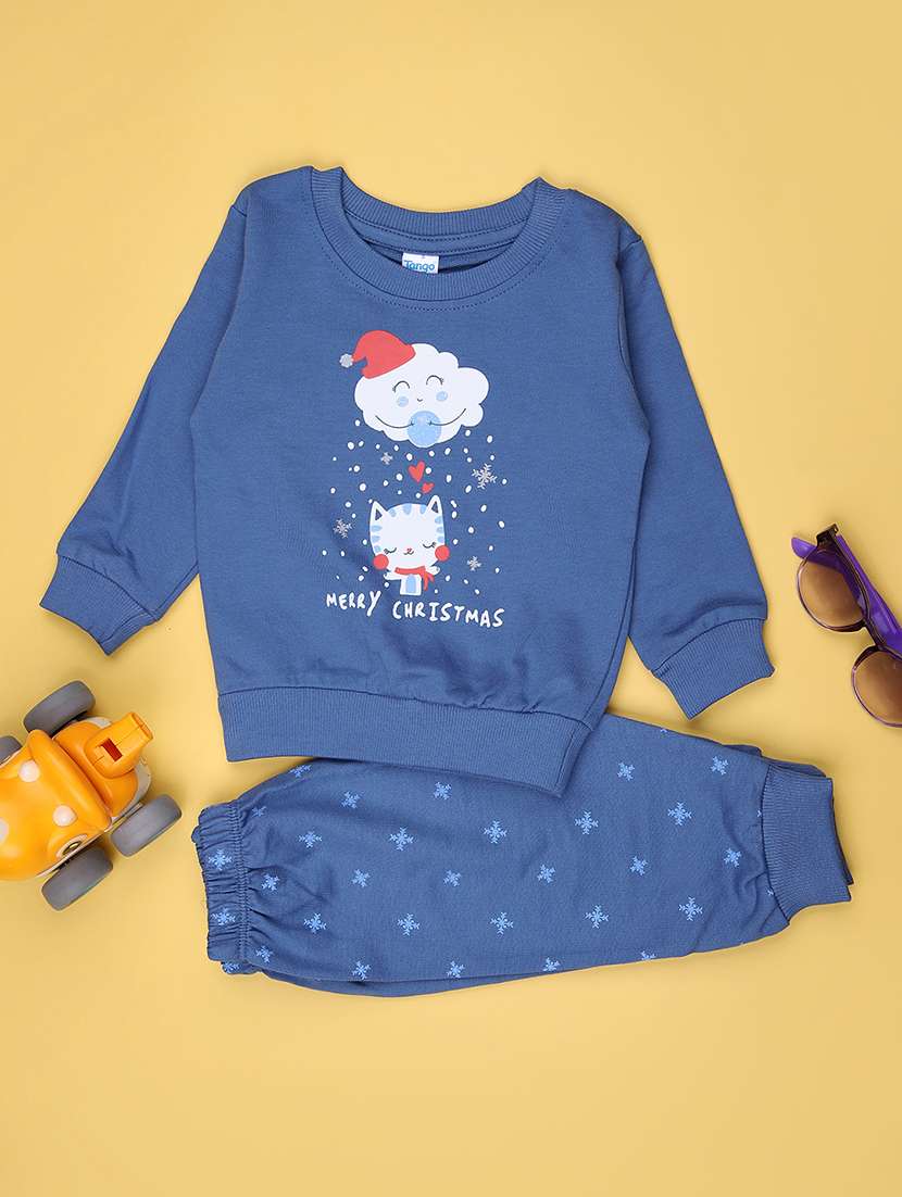 kids printed t-shirt and pajama co-ord set