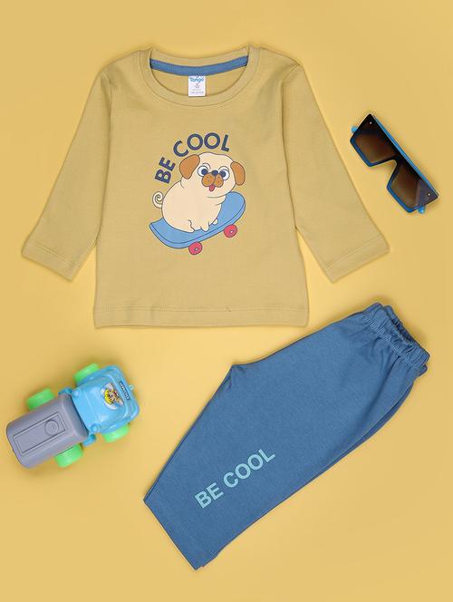 kids printed t-shirt and pajama co-ord set - 21982495 - Standard Image - 0