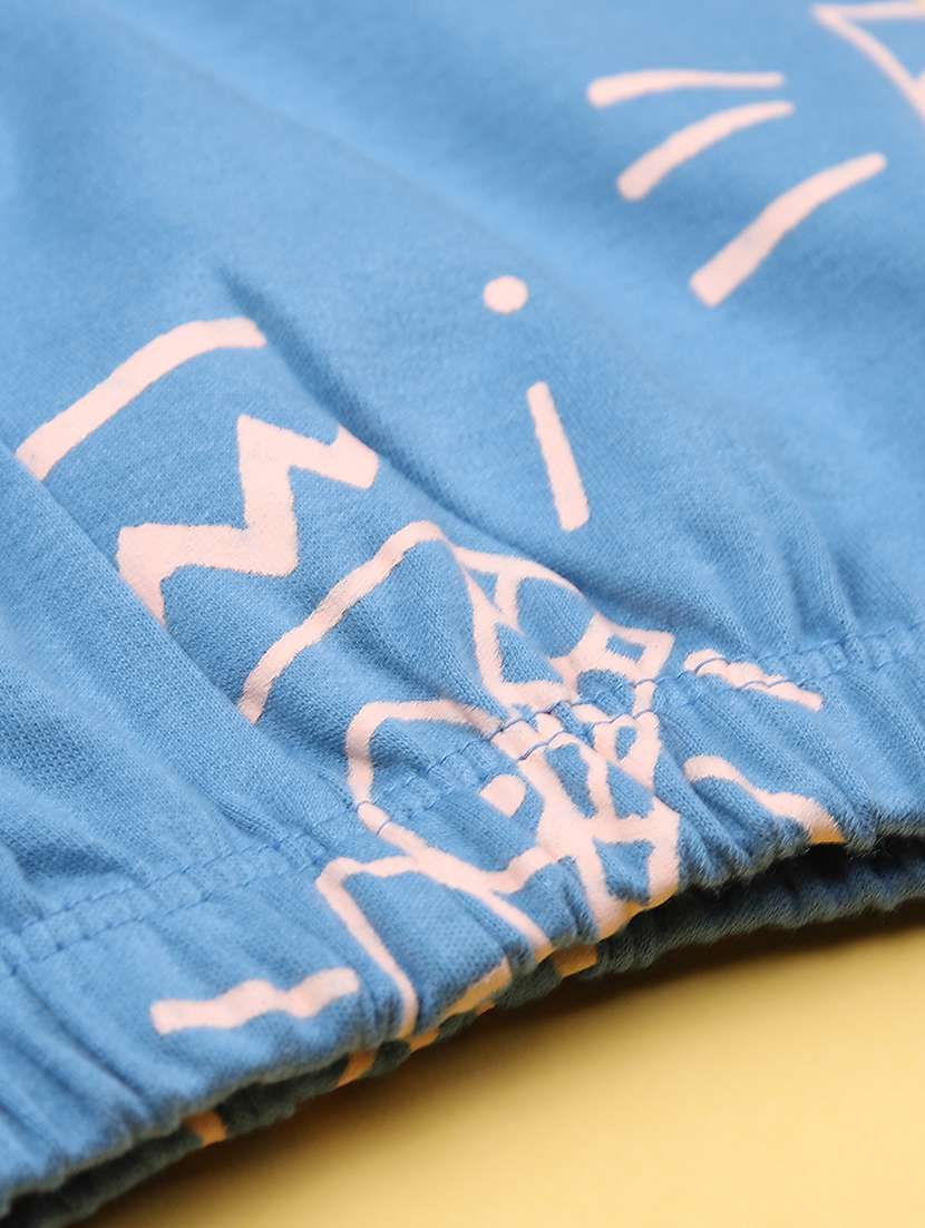 kids printed t-shirt and pajama co-ord set - 21982496 -  Standard Image - 3