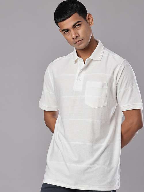 men self design short sleeve regular fit polo t-shirt - 21982553 - Standard Image - 0
