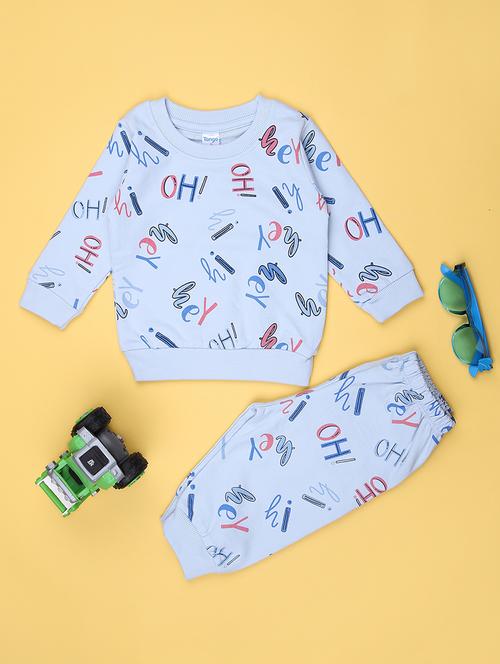kids printed t-shirt and pajama co-ord set - 21982576 - Standard Image - 0